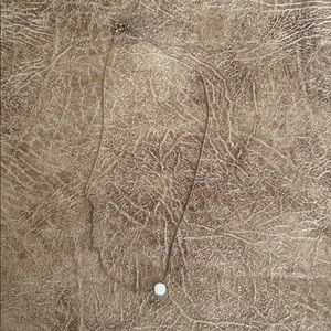 Silver pearl necklace